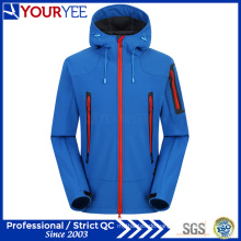 Erschwingliche hochwertige Hooded Softshell Jacke Outdoor wasserdichte Jacken (YRK111)